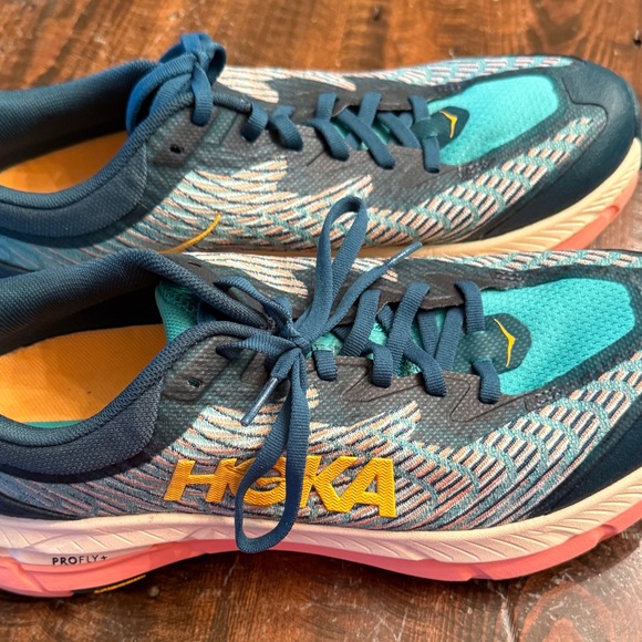 Hoka Blue and Teal Athletic Shoes - Picture 2 of 5